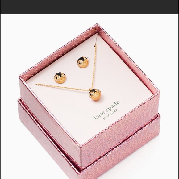 Kate spade PENGUIN Earrings necklace gift set